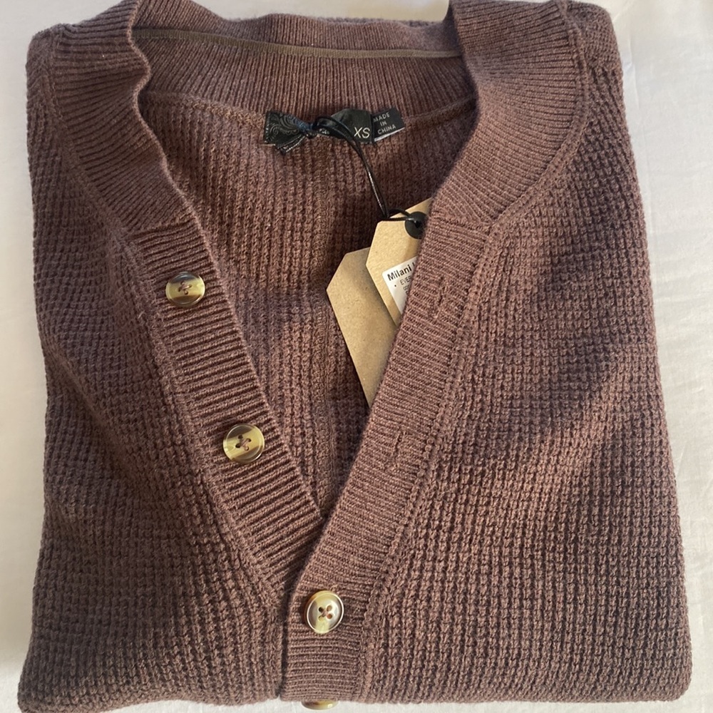 (A4C) Prana Milani Henley Brown Dress, Size XS, NWT - Picture 13 of 13